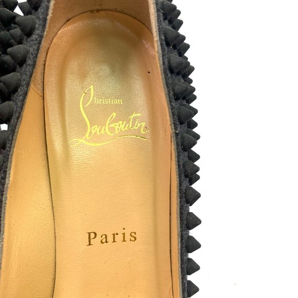 🌷❤️🔥SPRING SALE 🔥 FINAL PRICE🌷💥Christian Louboutin Pigalle Spikes 100 36 - Picture 2 of 7